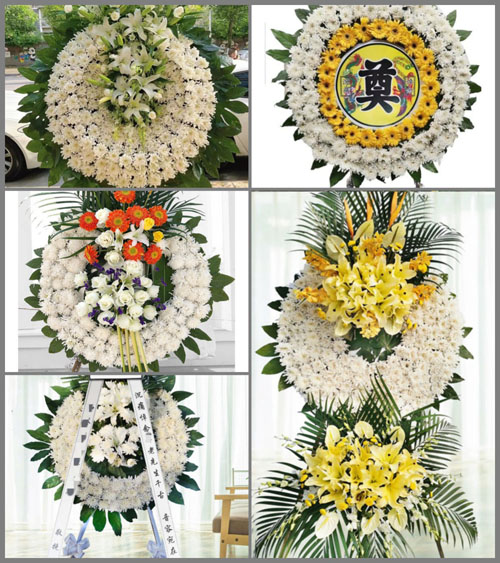 湖南永州道县柑子园镇黄金村花圈速递